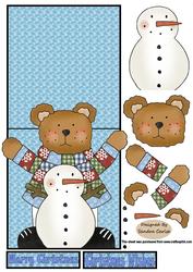 Snowman & Me Over the Edge Card