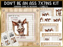 Dont Be An Ass 7x7ins kit with bookmarks