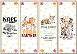 Moody cats 4 x bookmarks 5