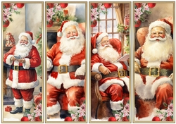 Christmas Santa Bookmarks 1