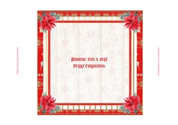 Christmas Poinsettia 7x7ins Insert 3