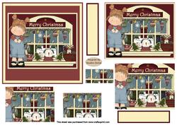 Childrens Merry Christmas Pyramid Topper