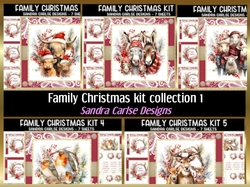 Family Christmas 5 x kits collection 1