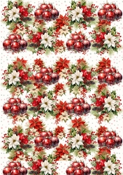 Christmas baubles backing paper 7