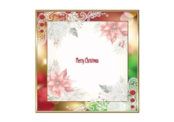 Poinsettia & lace insert 1