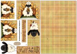Shirley the Sheep Side Stepper card