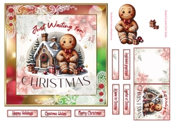 Waiting for Christmas 7x7ins Topper