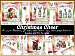 Christmas Cheer 6 x 7x7ins topper kit with inserts