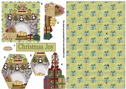 Christmas Joy Side Stepper card