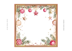 Christmas Santa 7x7ins blank Insert 1