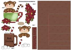 Delicious Hot Cocoa Christmas Side Stepper card
