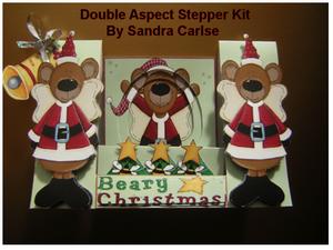 Christmas Bears Stepper card Kit
