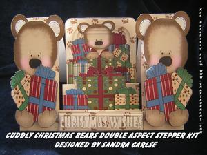 Cuddly Christmas Bears Decoupage Stepper Kit