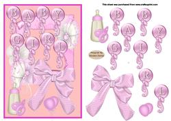 It's a Baby Girl Card Front
