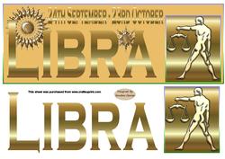 Horoscope Libra Large dl Topper