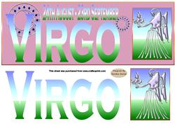 Horoscope Virgo Large dl Topper