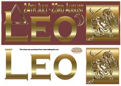Horoscope Leo Large dl Topper