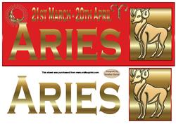 Horoscope Aries Large dl Topper