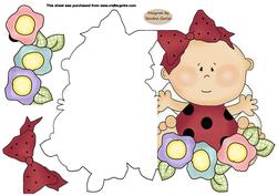 Baby Bee Shaped Card