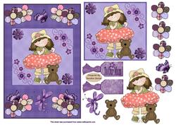 Butterflies & Flowers Card Front