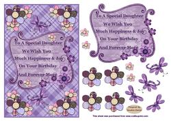 Floral Birthday Card Front