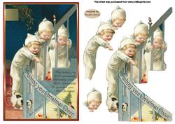 Christmas Is That Santa I See Decoupage Topper
