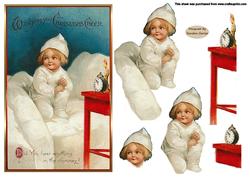 Wishing you Christmas Cheer Decoupage Topper