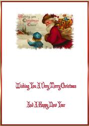 Vintage Father Christmas Insert 1