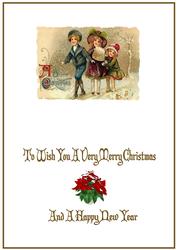 Children Having Fun at Christmas Insert