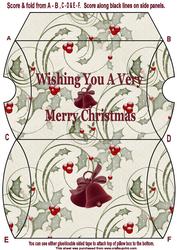 Holly & Berries Pillow Box