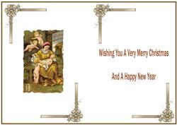 Mary & Baby Jesus Vintage Christmas Insert