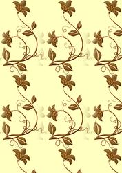 Gold Leaf & Floral Background