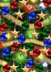 Christmas Baubles Background