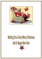 Christmas Santa & His Little Helpers Insert