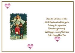 Christmas Vintage in the Snow Insert