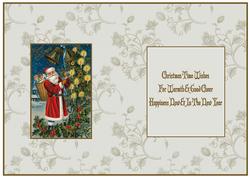 Vintage Father Christmas Insert