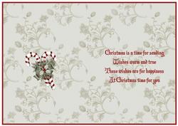 Candy Cane Christmas Insert 1