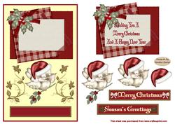 Christmas Red Robin Decoupage Topper