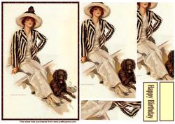 Vintage Woman of Class Pyramid Topper