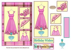 Female Fashion Decoupage Topper