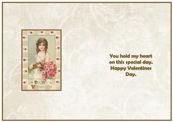 Valentines Day Card Insert