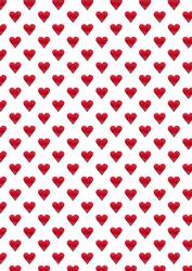Red Hearts Backing Paper