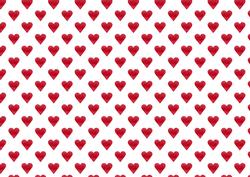 Red Hearts Backing Paper 3