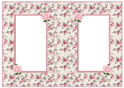 Floral Card Insert