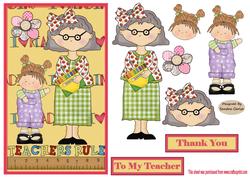To My Teacher Card Front