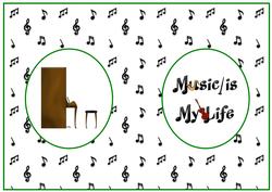Music is My Life Card Insert