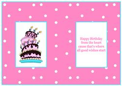 Birthday Cake Insert