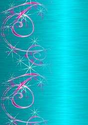 Blue Metallic Swirls Background