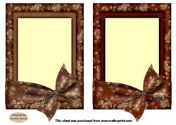 Rustic Patterned 2 x Toppers