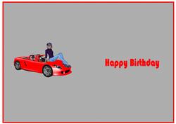 A Birthday Car Insert